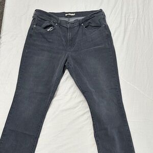 Levi's Women's Charcoal Straight Leg Jeans
